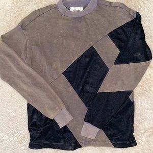 Soft long sleeve with non see through net material